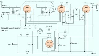 National 123 schematic circuit diagram